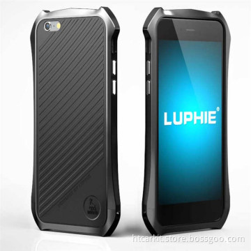 Original Luphie leather Back Cover Case With Metal Frame For iphone 6s